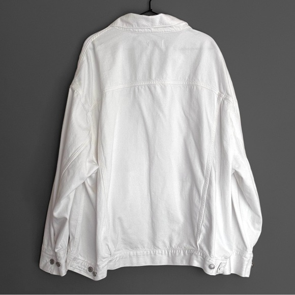 AGOLDE Wayne Denim Jacket in Baby Powder Size L - Picture 6 of 11